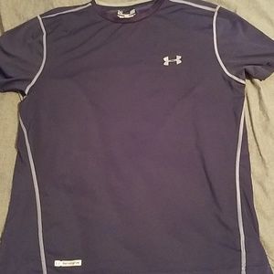 Under armour heat gear fitted navy shirt